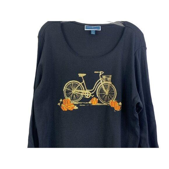 Karen Scott Women's Black Fall Top - Picture 3 of 9